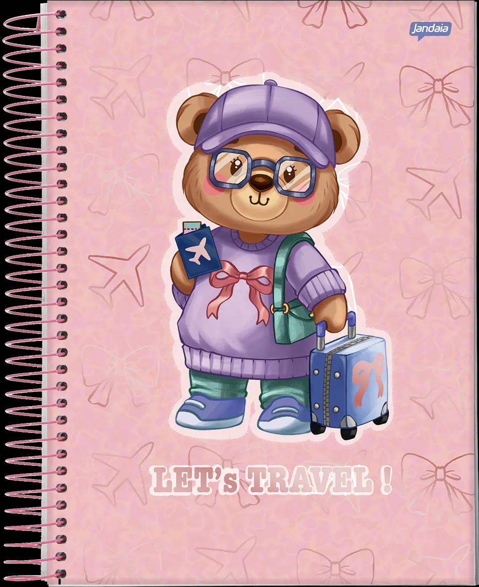 CADERNO ESPIRAL UNIVERSITÁRIO CAPA DURA 01 MATÉRIA 80 FOLHAS - BEAR THE BEAR — miniatura 3