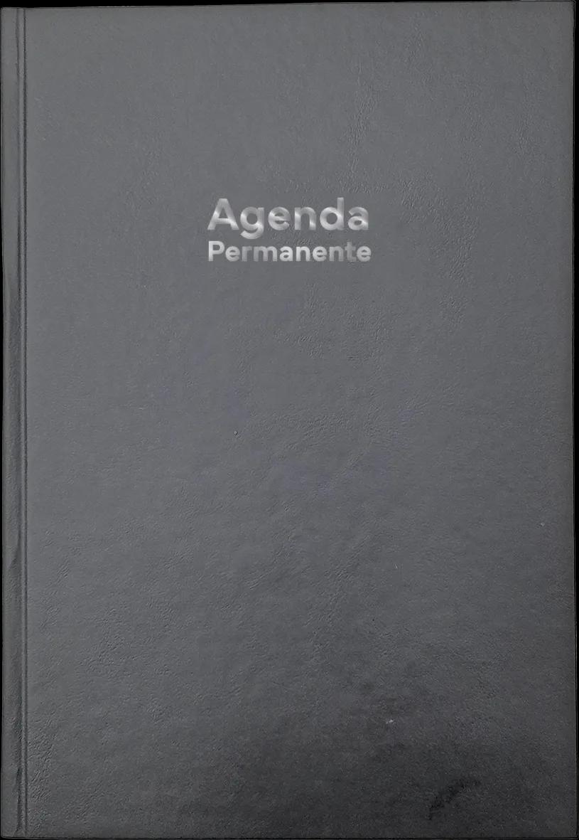 AGENDA PERMANENTE LOMBADA QUADRADA 138X200 EXECUTIVA - OFFICE