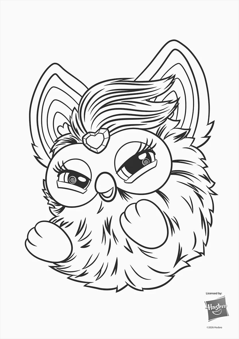 FOLHAS ILUSTRAÇÃO 180G A4 - FURBY — miniatura 2