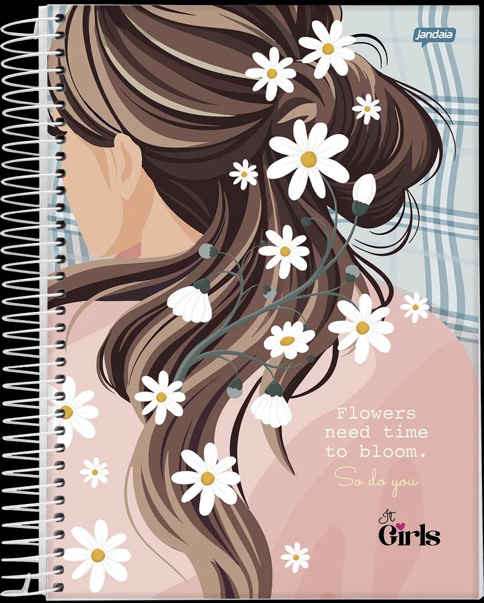 CADERNO ESPIRAL 1/4 CAPA DURA 96 FOLHAS - IT GIRL