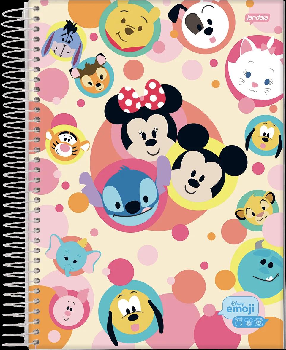 CADERNO ESPIRAL UNIVERSITÁRIO CAPA DURA 15 MATÉRIAS 240 FOLHAS - DISNEY EMOJI — miniatura 4