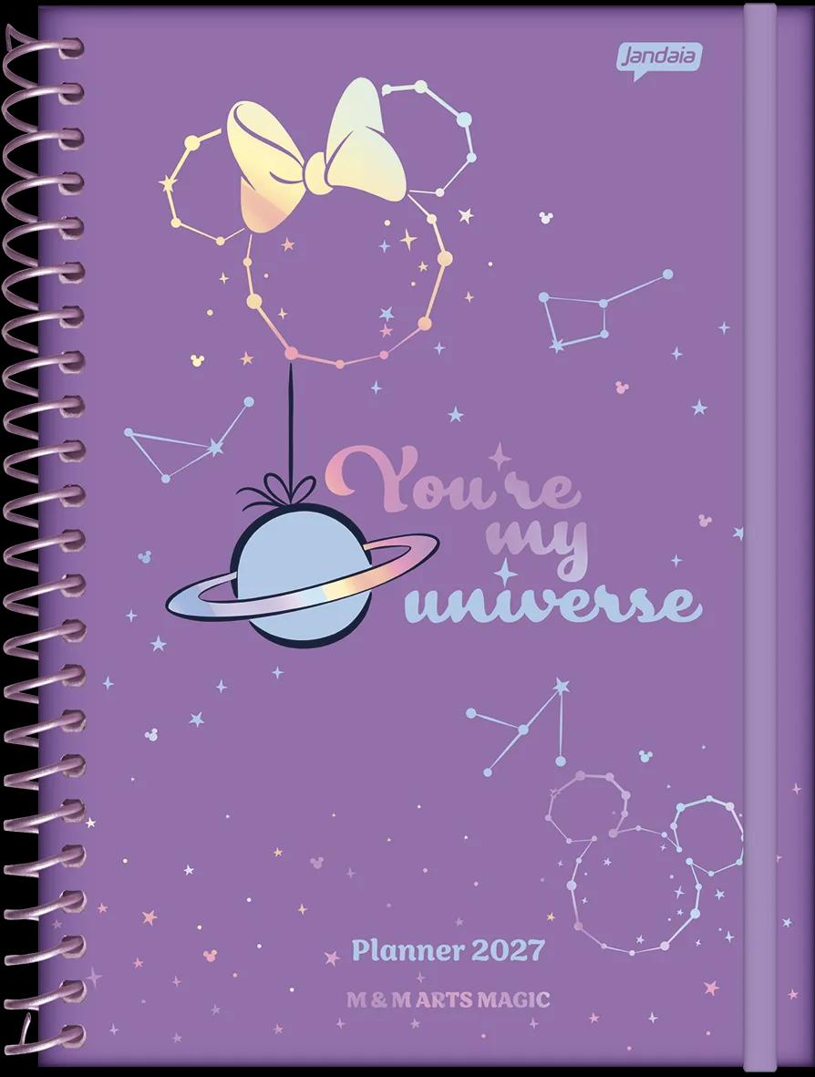 AGENDA PLANEJAMENTO ESPIRAL 175X242MM - MICKEY ARTS MAGIC — imagem 1
