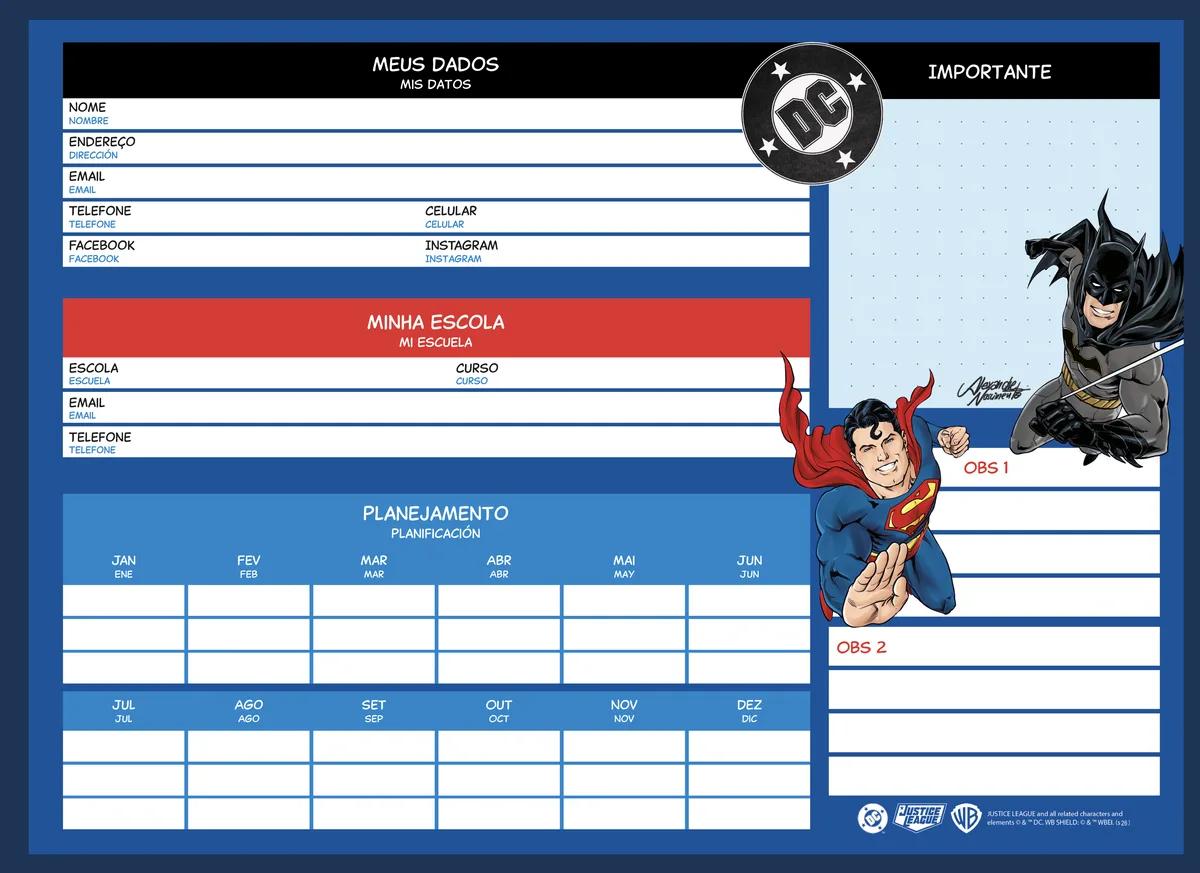 CADERNO ESPIRAL CAPA DURA 80 FOLHAS CARTOGRAFIA - DC COMICS — miniatura 3