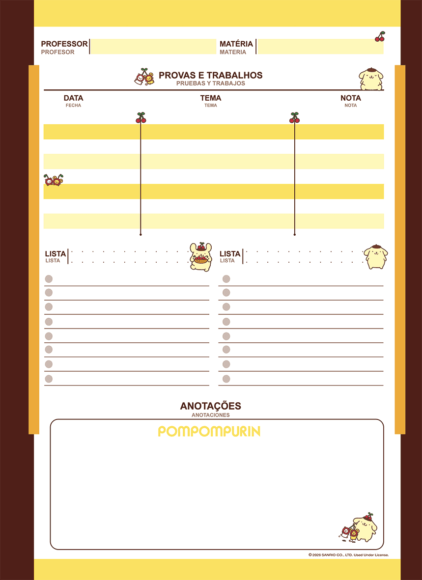 CADERNO ESPIRAL UNIVERSITÁRIO CAPA DURA 01 MATÉRIA 80 FOLHAS - POMPOMPURIN — miniatura 5