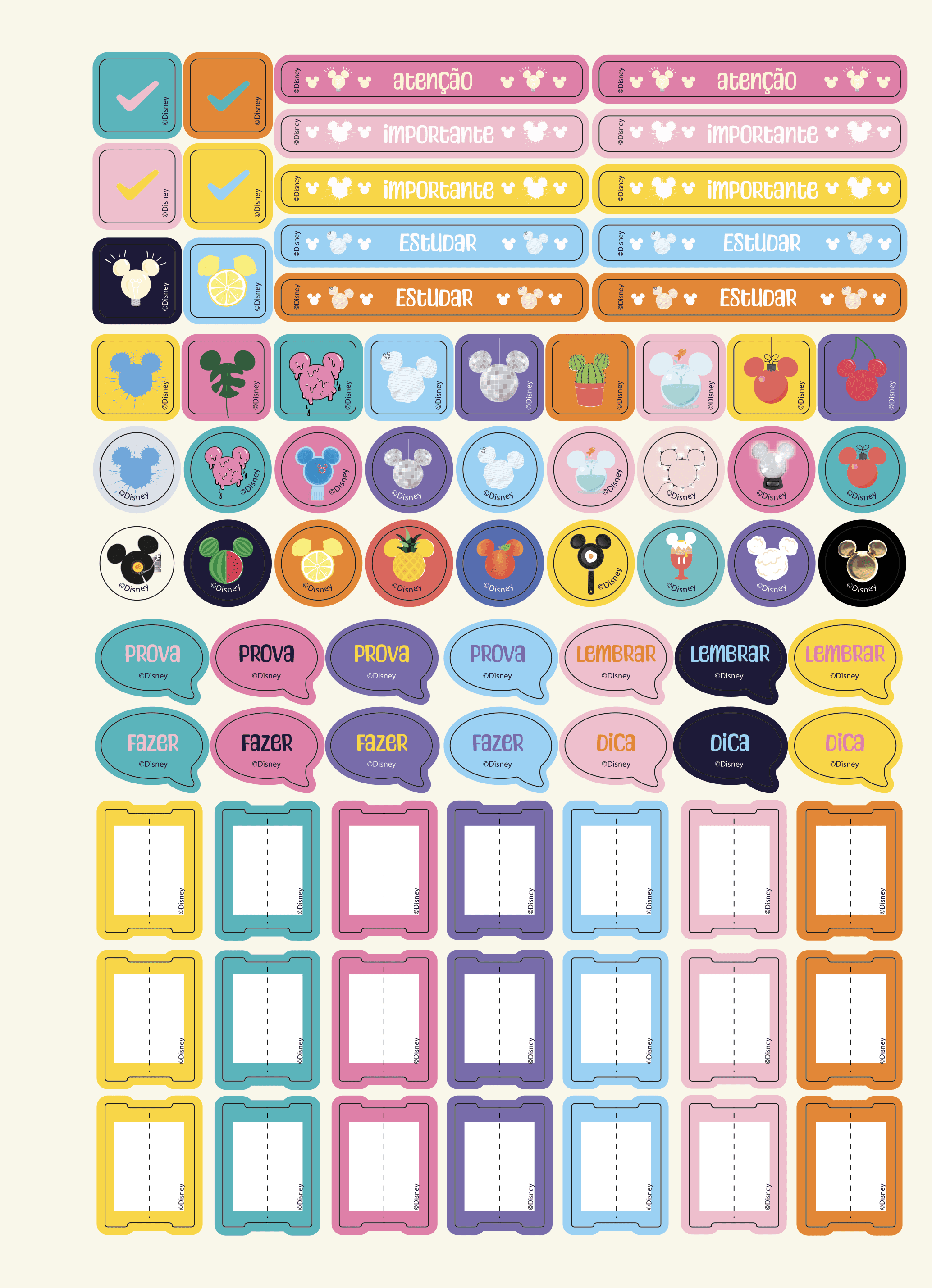 CADERNO COLLEGE CAPA DURA 80 FOLHAS ARGOLADO - MICKEY HEADS — miniatura 9