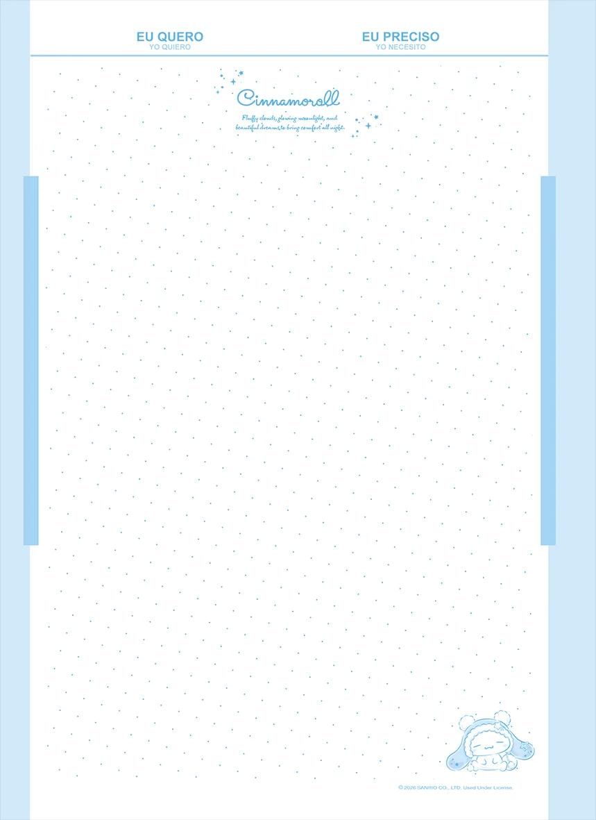 CADERNO ESPIRAL UNIVERSITÁRIO CAPA DURA 10 MATÉRIAS 160 FOLHAS - CINNAMOROLL — miniatura 9