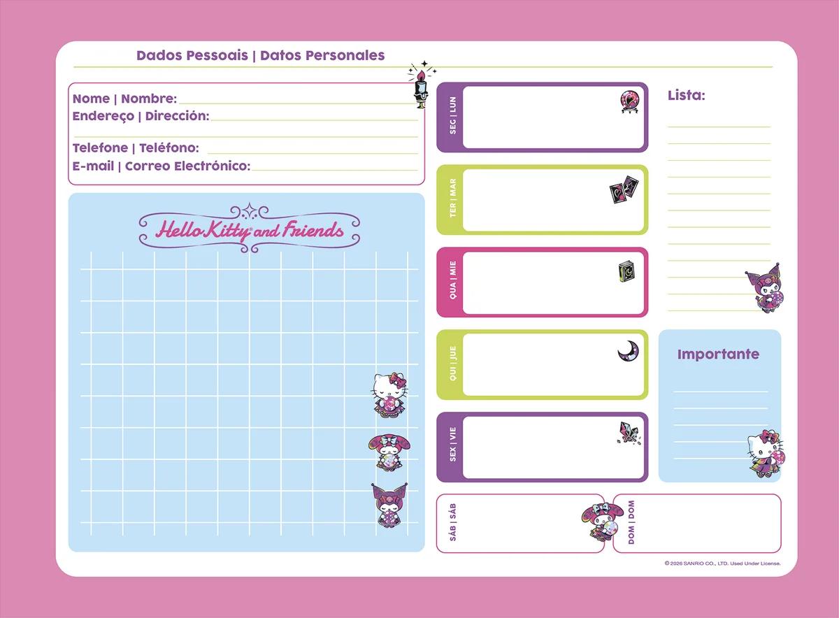 CADERNO ESPIRAL CAPA DURA 80 FOLHAS CARTOGRAFIA - BESTIES FOREVER — miniatura 4