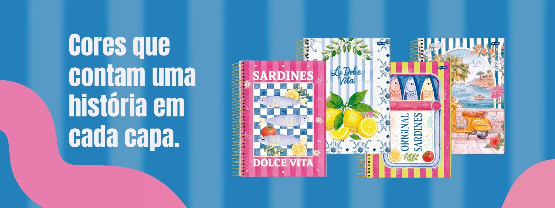 Cores que contam uma história em cada capa