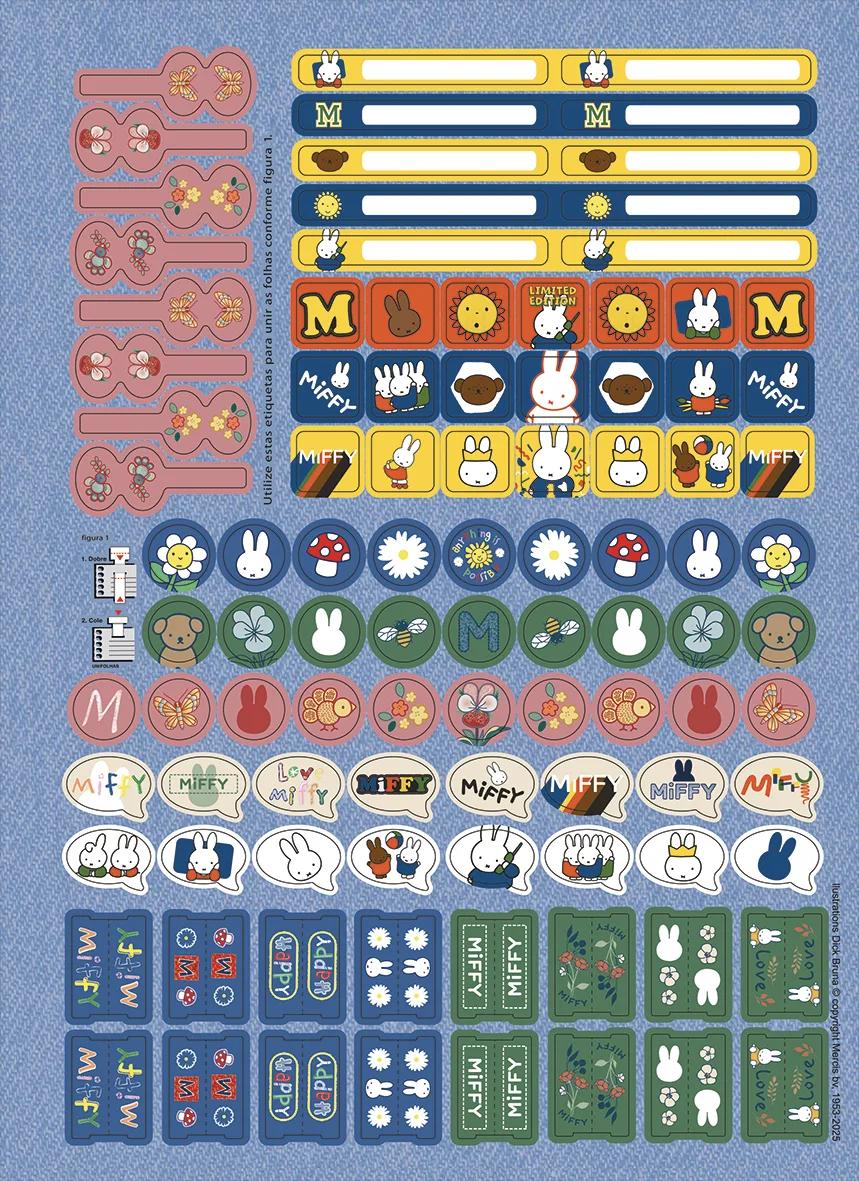 CADERNO ESPIRAL UNIVERSITÁRIO CAPA DURA 01 MATÉRIA 80 FOLHAS - MIFFY — miniatura 7