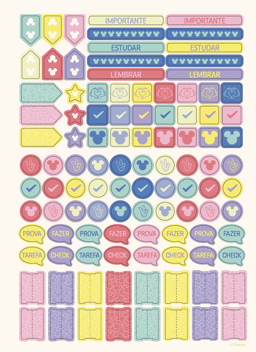 CADERNO UNIVERSITÁRIO CAPA DURA 01 MATÉRIA 80 FOLHAS NEO - MICKEY ARTS — miniatura 7