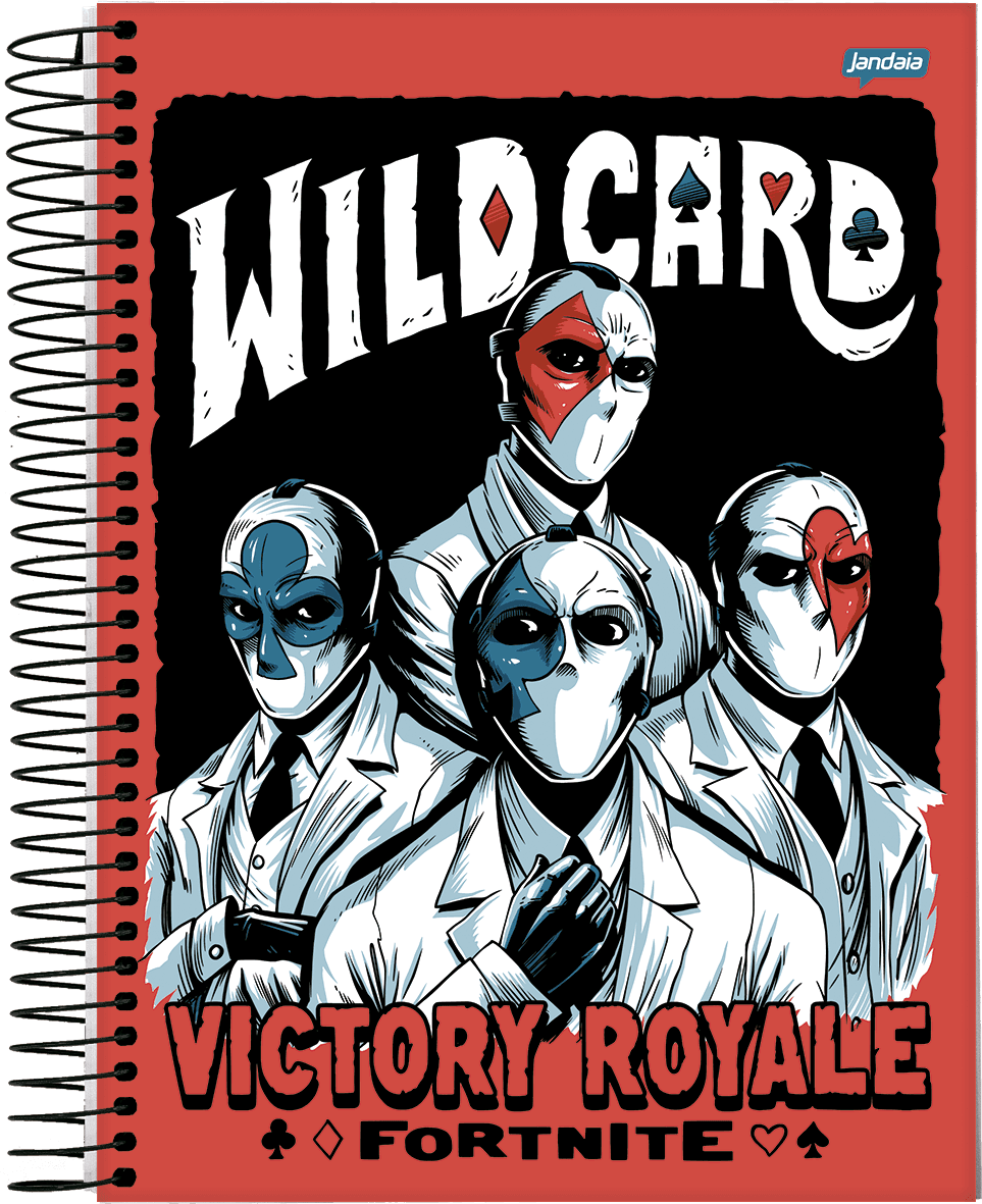 CADERNO ESPIRAL UNIVERSITÁRIO CAPA DURA 15 MATÉRIAS 240 FOLHAS - FORTNITE
