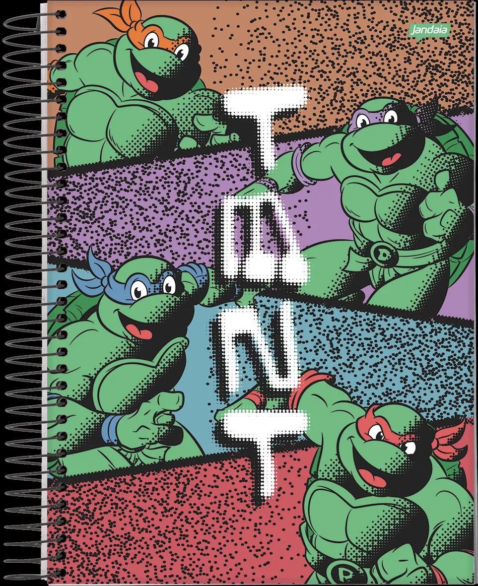 CADERNO ESPIRAL UNIVERSITÁRIO CAPA DURA 01 MATÉRIA 80 FOLHAS - TARTARUGAS NINJA — miniatura 12