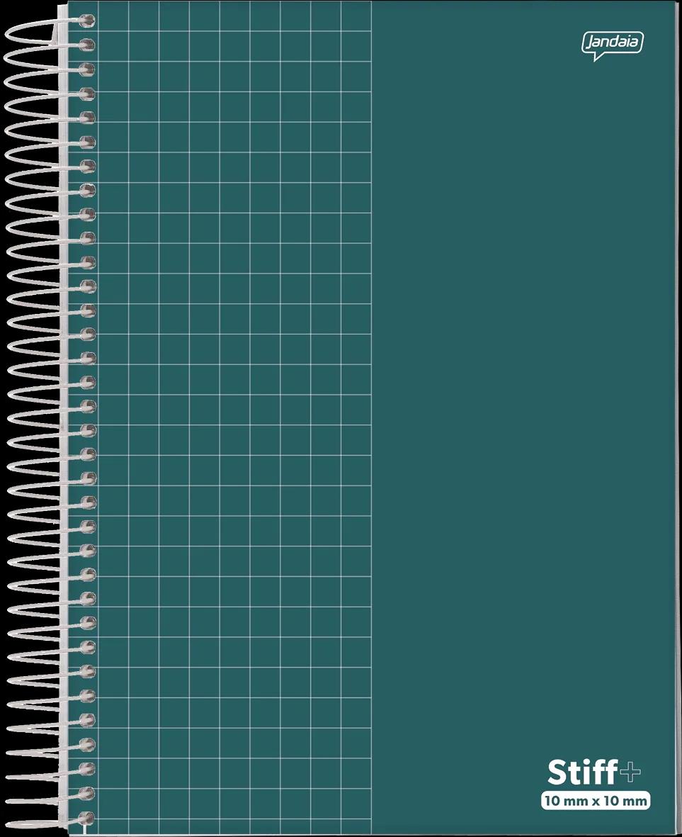 CADERNO ESPIRAL UNIV QUAD 10X10MM 200X275MM 96 FOLHAS - STIFF + — miniatura 3