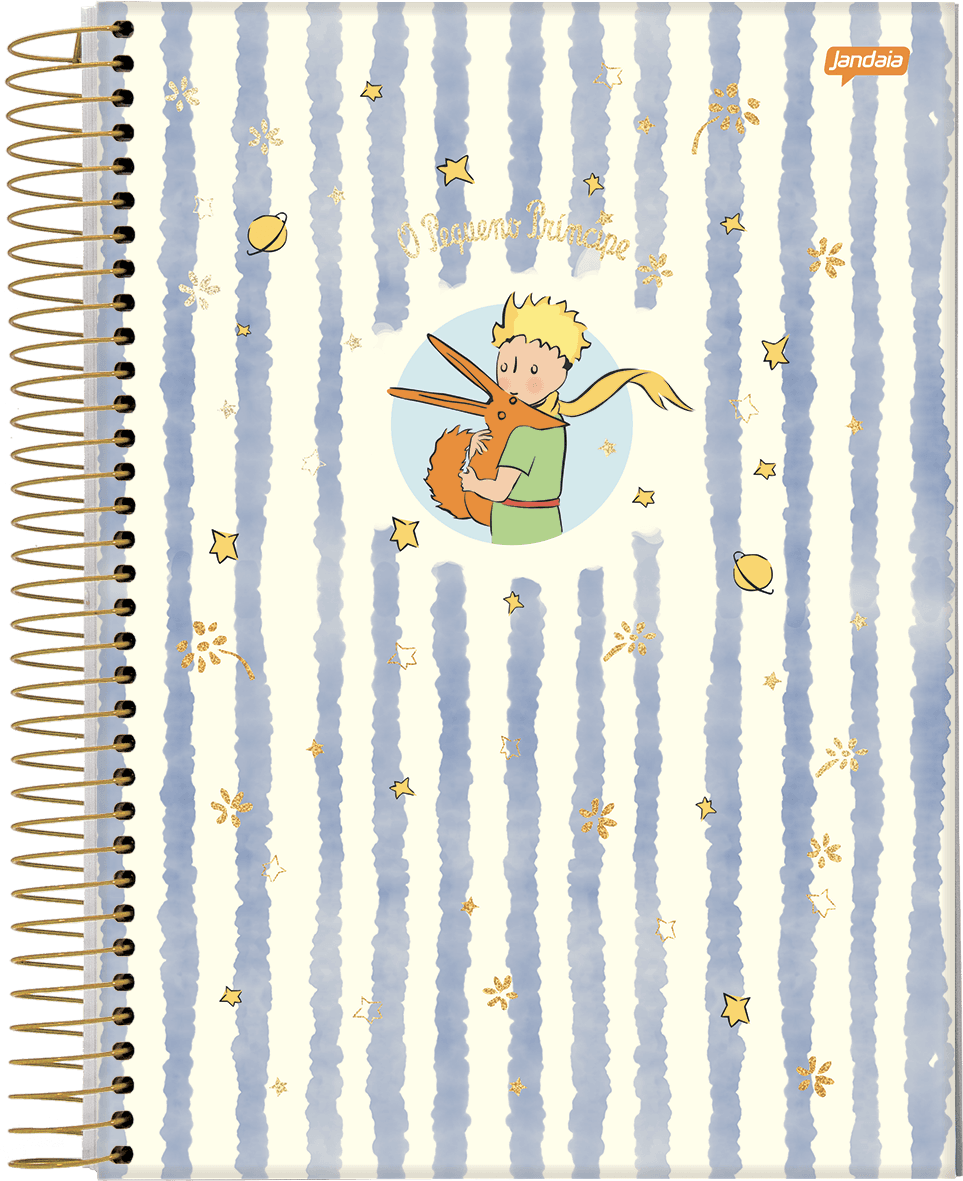 CADERNO ESPIRAL UNIVERSITÁRIO CAPA DURA 01 MATÉRIA 96 FOLHAS - O PEQUENO PRÍNCIPE — miniatura 4