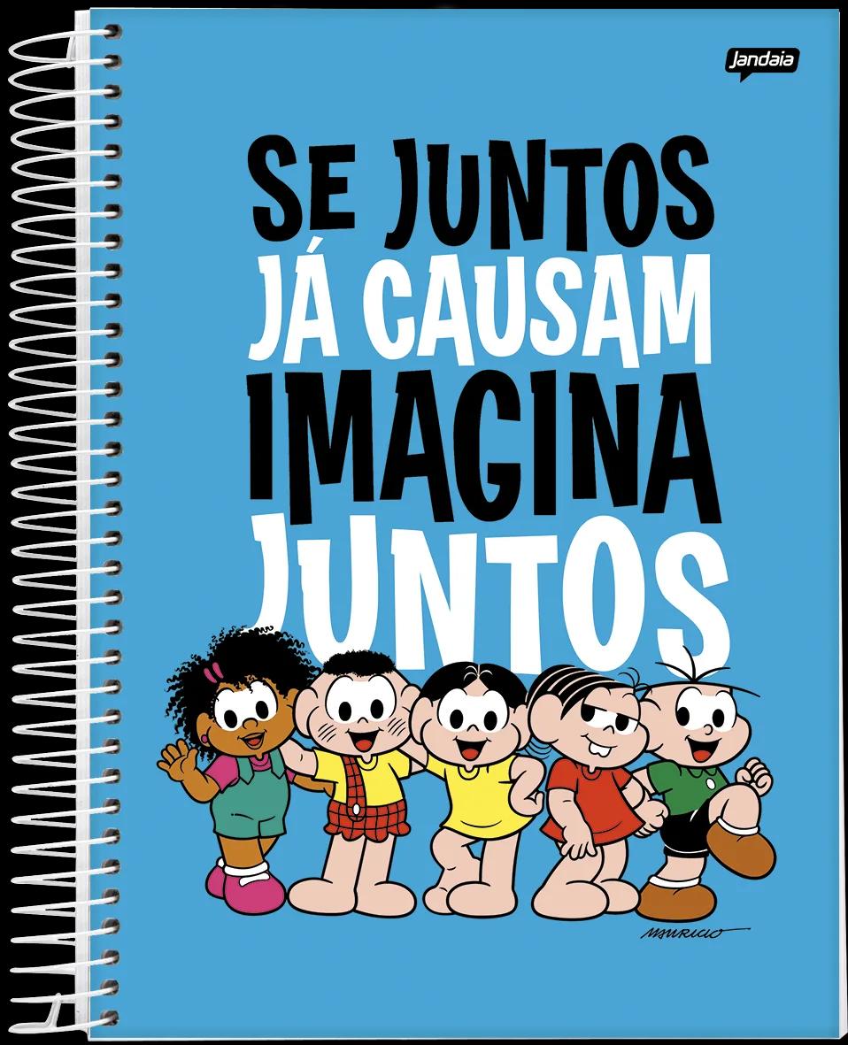 CADERNO ESPIRAL UNIVERSITÁRIO CAPA DURA 10 MATÉRIAS 160 FOLHAS - TURMA DA MÔNICA — miniatura 10