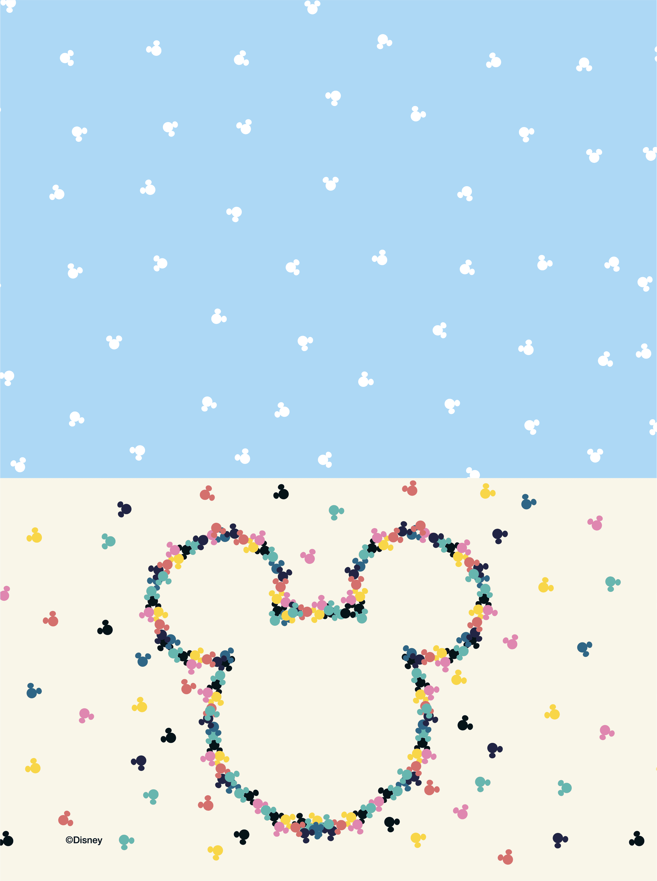 CADERNO COLLEGE CAPA DURA 80 FOLHAS ARGOLADO - MICKEY HEADS — miniatura 8