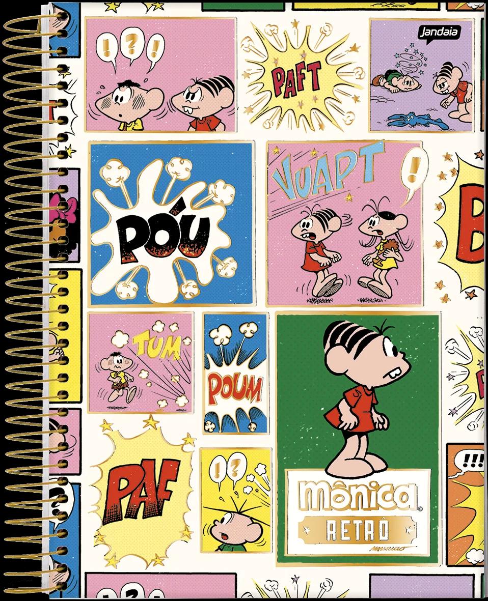 CADERNO ESPIRAL UNIVERSITÁRIO CAPA DURA 01 MATÉRIA 80 FOLHAS - TURMA DA MÔNICA PLUS — miniatura 3