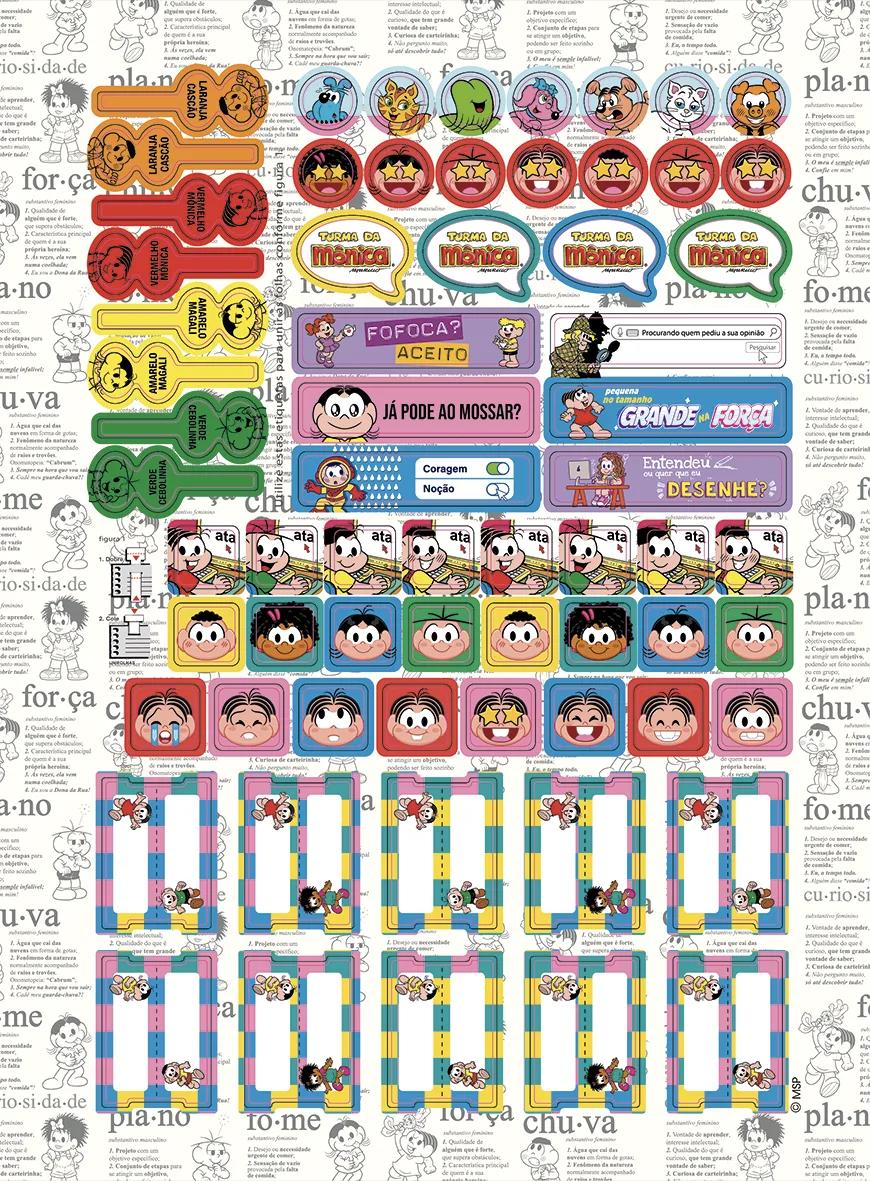 CADERNO ESPIRAL UNIVERSITÁRIO CAPA DURA 01 MATÉRIA 80 FOLHAS - TURMA DA MÔNICA — miniatura 3
