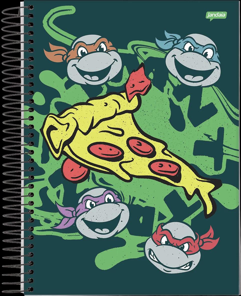 CADERNO ESPIRAL UNIVERSITÁRIO CAPA DURA 10 MATÉRIAS 160 FOLHAS - TARTARUGAS NINJA — miniatura 10