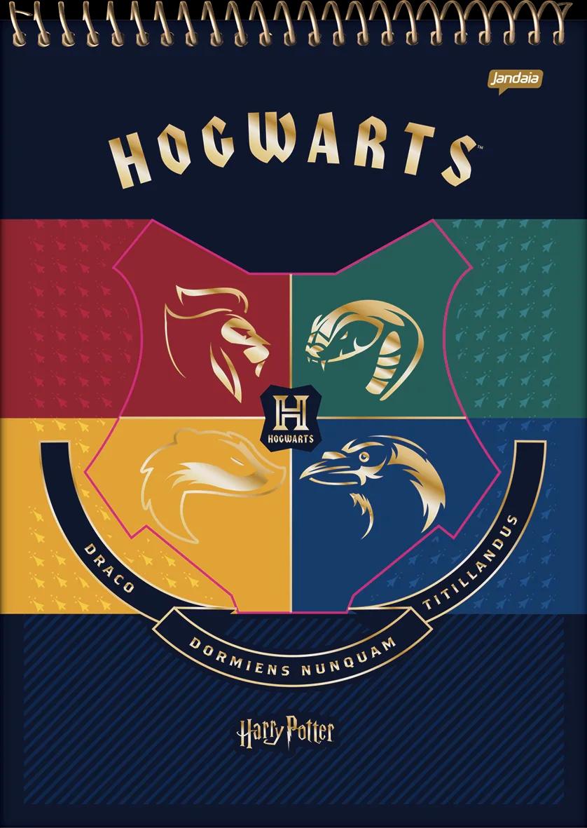CADERNO ESPIRAL DE TOPO PARA CANHOTO UNIVERSITÁRIO CAPA DURA 01 MATÉRIA 80 FOLHAS - HARRY POTTER — miniatura 3