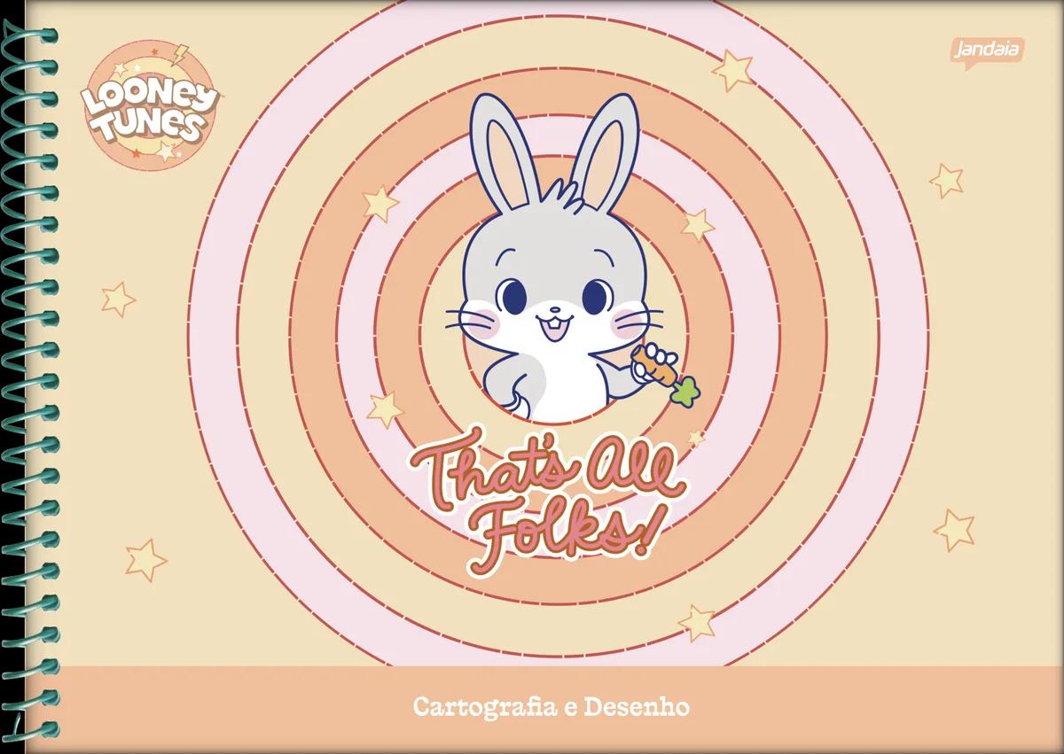 CADERNO ESPIRAL CAPA DURA 80 FOLHAS CARTOGRAFIA - GOKKO: LOONEY TUNES