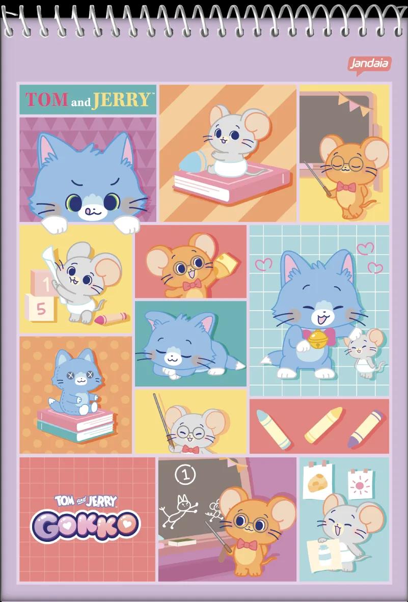CADERNETA APONTAMENTO ESPIRAL CAPA DURA 80 FOLHAS - GOKKO: TOM & JERRY — miniatura 2
