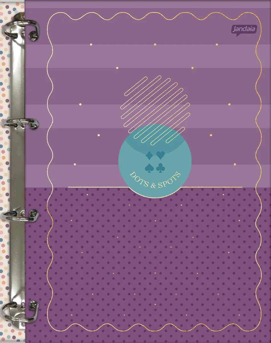 CADERNO COLLEGE CAPA DURA 80 FOLHAS ARGOLADO - DOTS E SPOTS