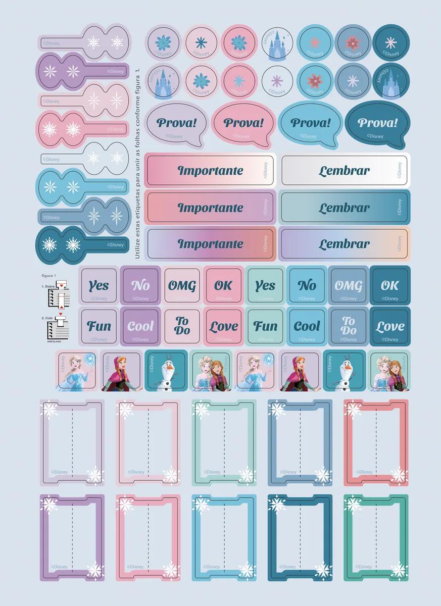 CADERNO ESPIRAL UNIVERSITÁRIO CAPA DURA 10 MATÉRIAS 160 FOLHAS - FROZEN — miniatura 2