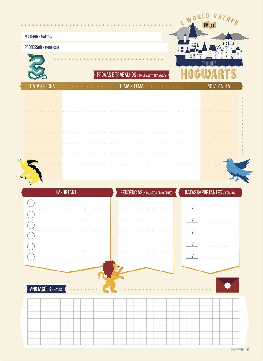 CADERNO ESPIRAL CAPA DURA 1/4 96 FOLHAS - HARRY POTTER — miniatura 3