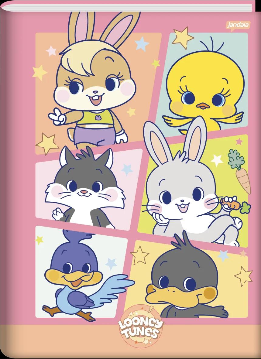 CADERNO BROCHURA CAPA DURA UNIVERSITÁRIO 80 FOLHAS - GOKKO: LOONEY TUNES