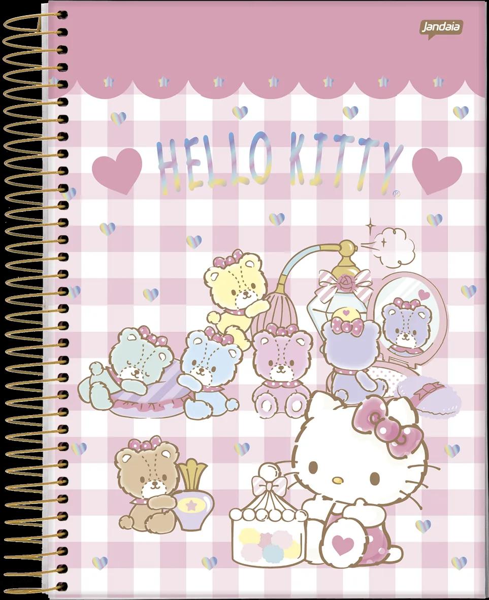 CADERNO ESPIRAL CAPA DURA 1/8 80 FOLHAS - HELLO KITTY — miniatura 10