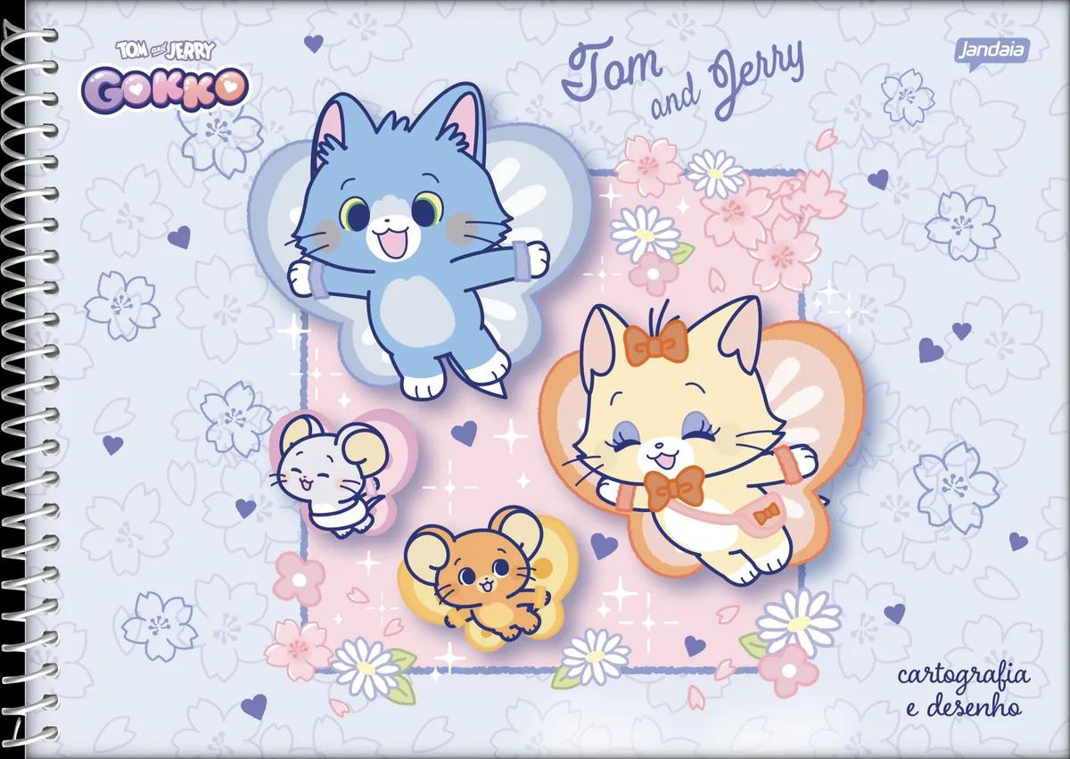 CADERNO ESPIRAL CAPA DURA 80 FOLHAS CARTOGRAFIA - GOKKO: TOM & JERRY