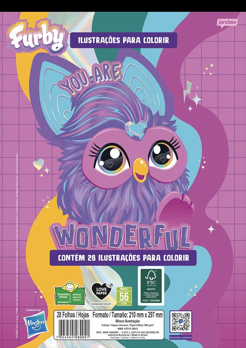 FOLHAS ILUSTRAÇÃO 180G A4 - FURBY