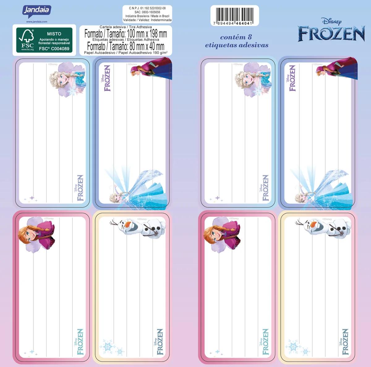 ETIQUETA DE IDENTIFICAÇÃO - FROZEN
