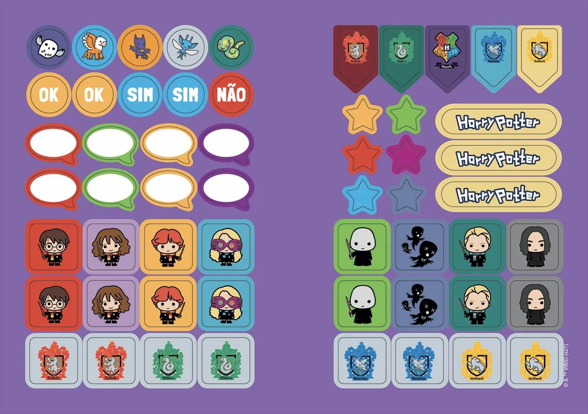 CADERNO BROCHURA CAPA DURA 1/4 96 FOLHAS - HARRY POTTER