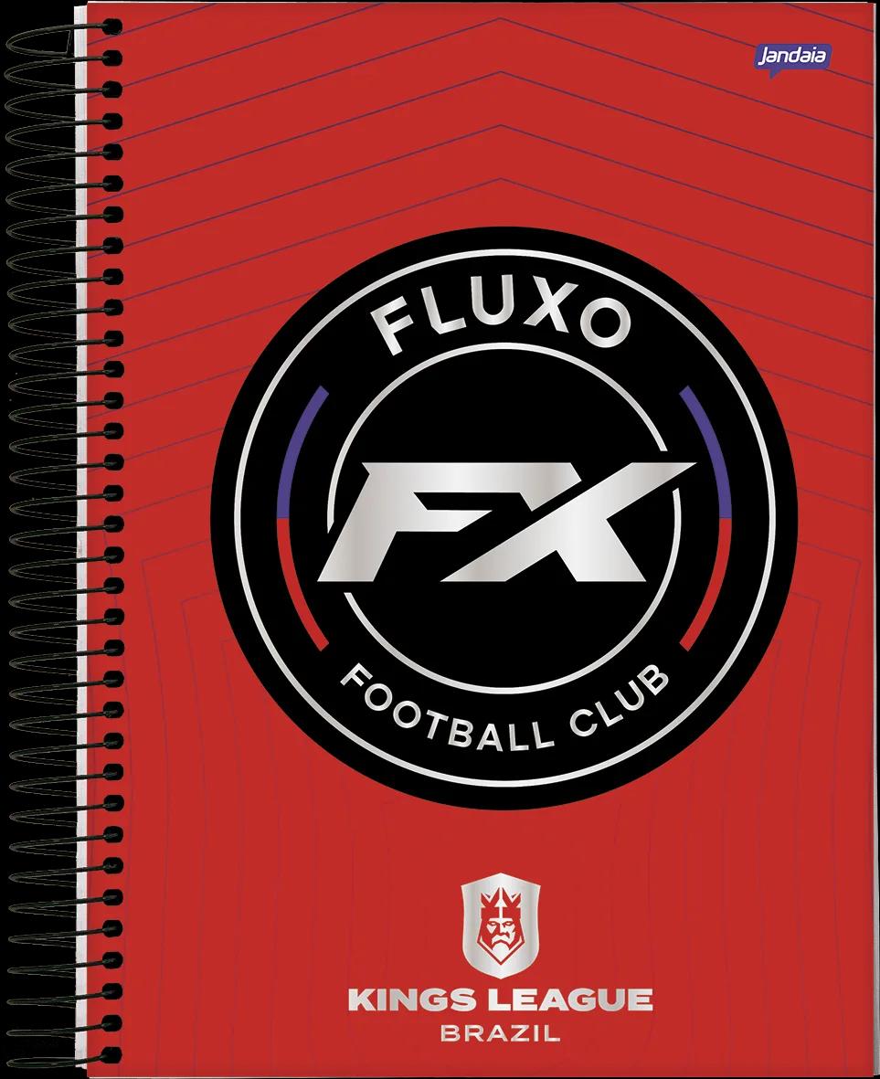 CADERNO ESPIRAL UNIVERSITÁRIO 10x1 200X275MM 160FLS - KINGS LEAGUE BRAZIL
