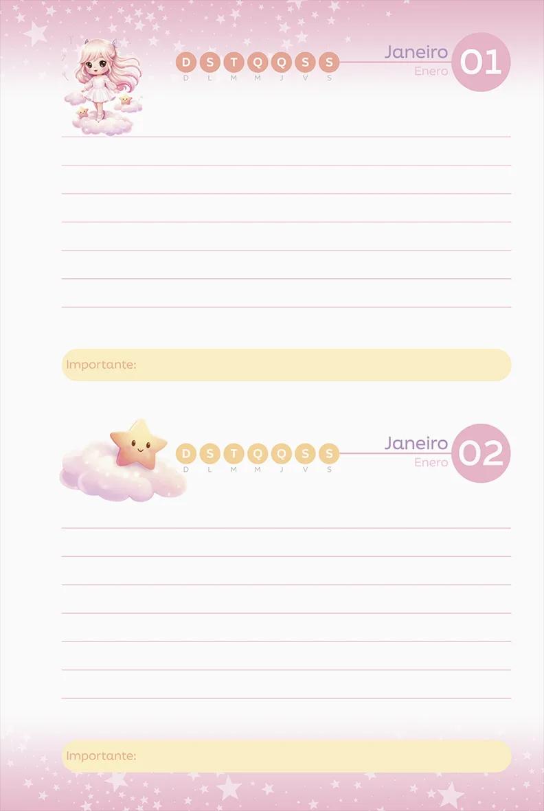AGENDA PERMANENTE 134X200MM 96 FOLHAS - NINA — miniatura 5