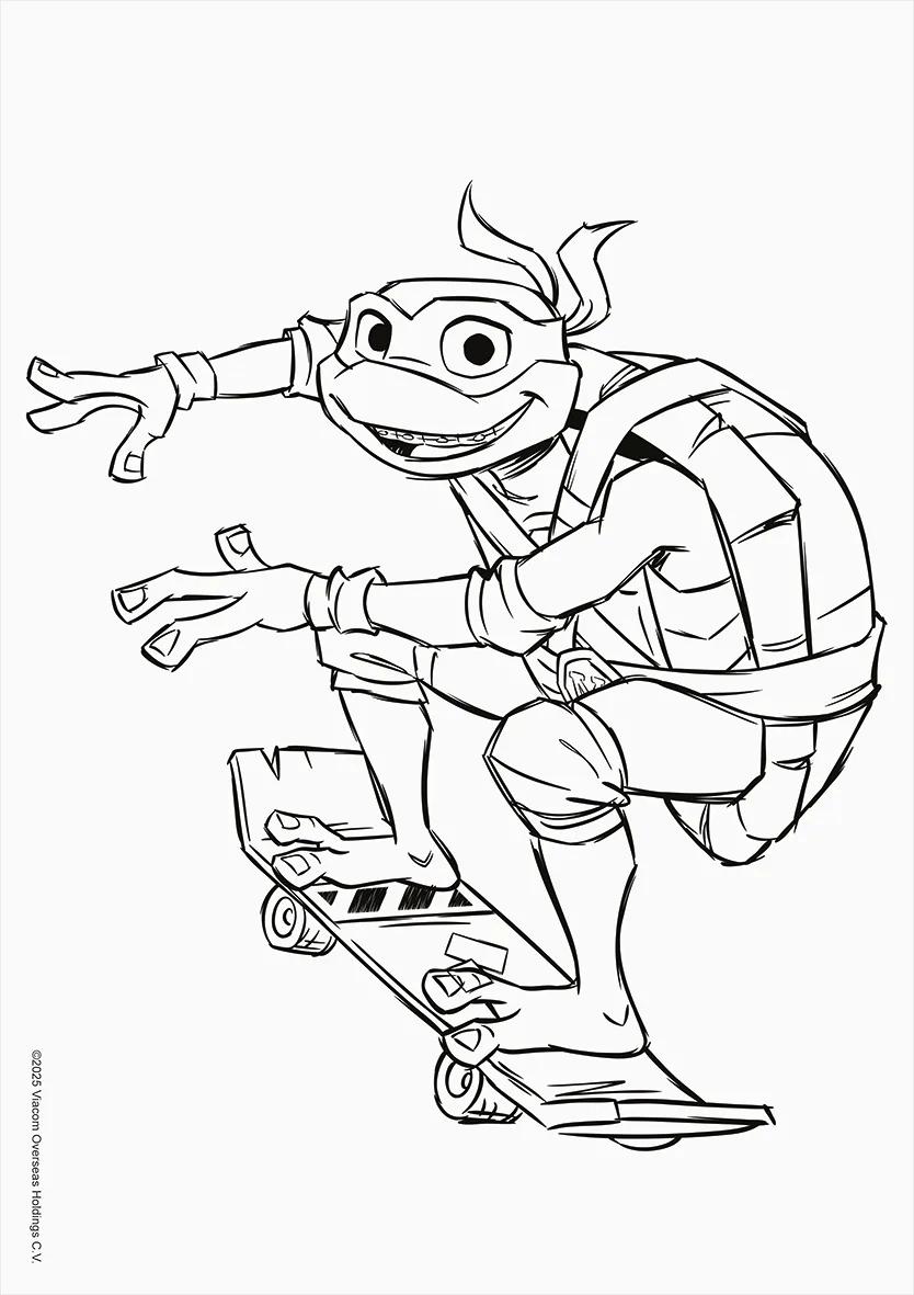 FOLHAS ILUSTRAÇÃO 180G A4 - TARTARUGAS NINJA — miniatura 6