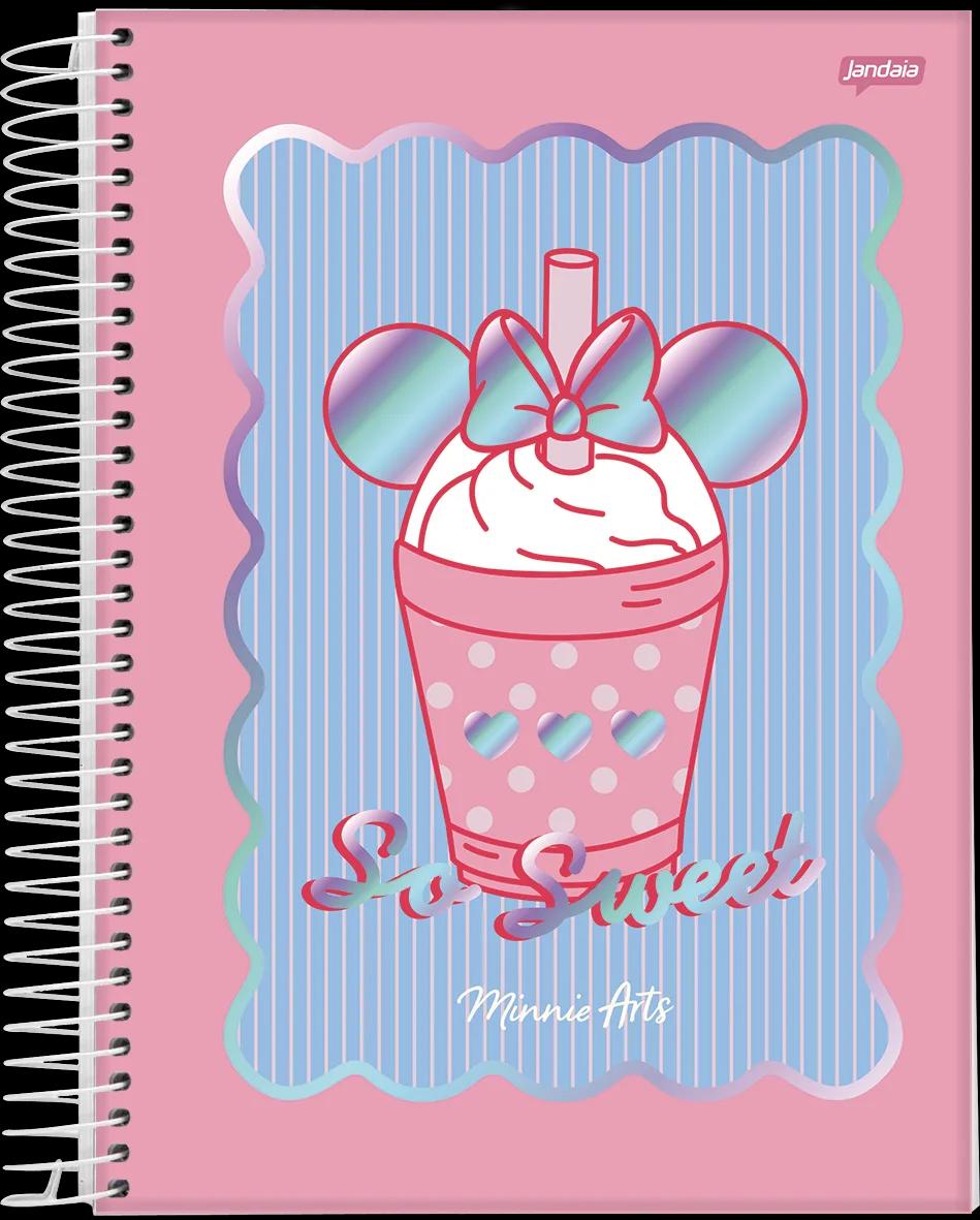 CADERNO ESPIRAL UNIVERSITÁRIO CAPA DURA 10 MATÉRIAS 160 FOLHAS - MINNIE ARTS — miniatura 7