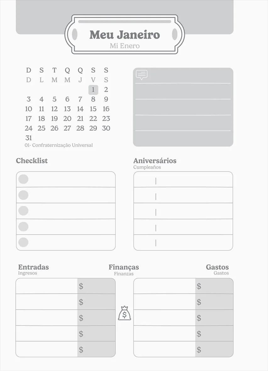 AGENDA DIÁRIA LOMBADA QUADRADA 117X162MM 112FLS - FLOW — miniatura 5