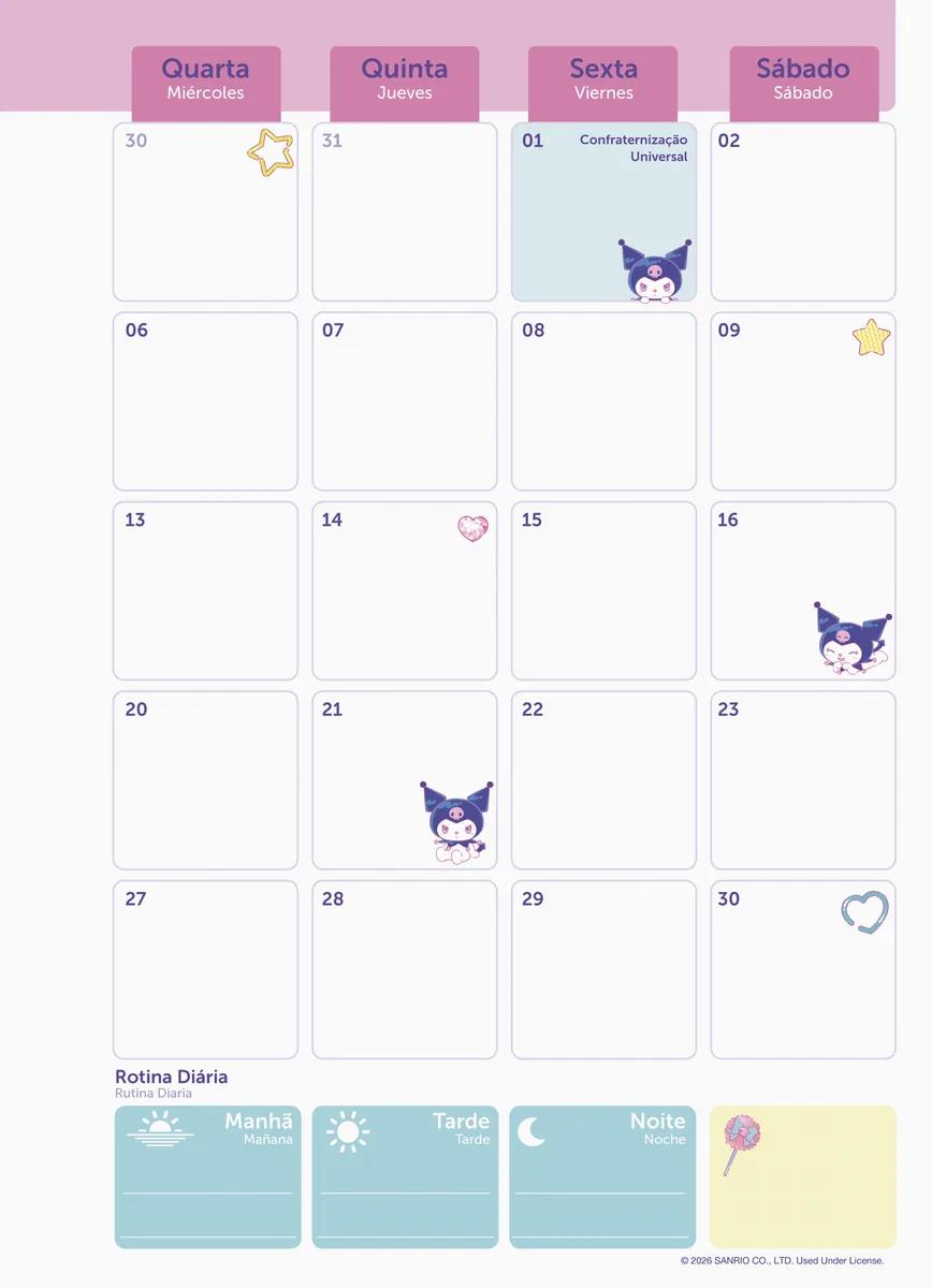 AGENDA PLANEJAMENTO ESPIRAL 175X242MM - KUROMI — miniatura 7