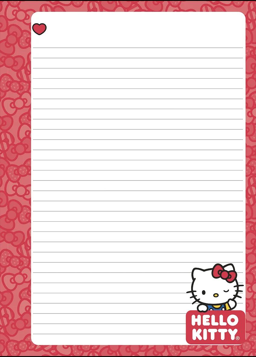 CADERNO LOMBADA QUADRADA CAPA DURA 80 FOLHAS - HELLO KITTY — miniatura 3