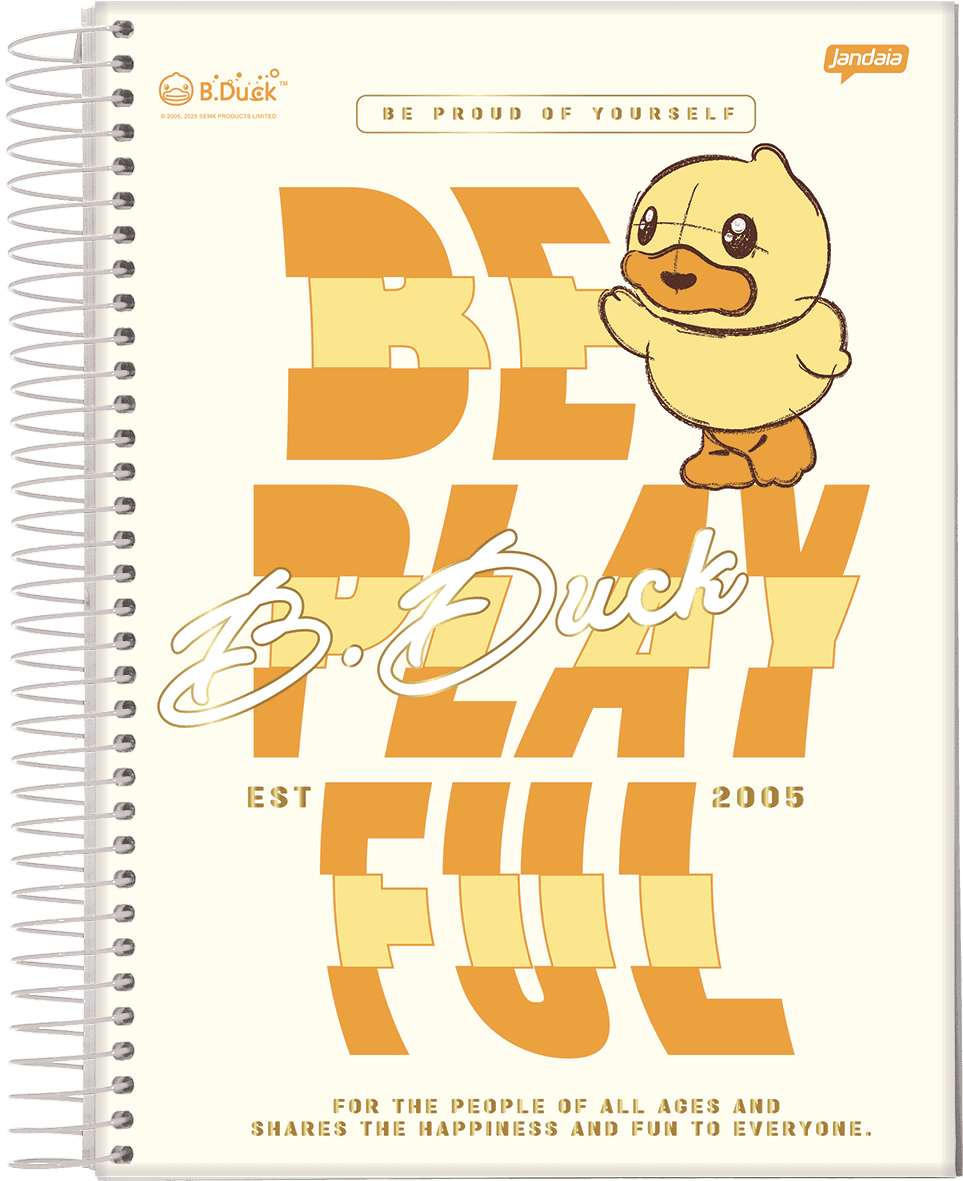 CADERNO ESPIRAL UNIVERSITÁRIO CAPA DURA 12 MATÉRIAS 192 FOLHAS - B. DUCK — miniatura 2