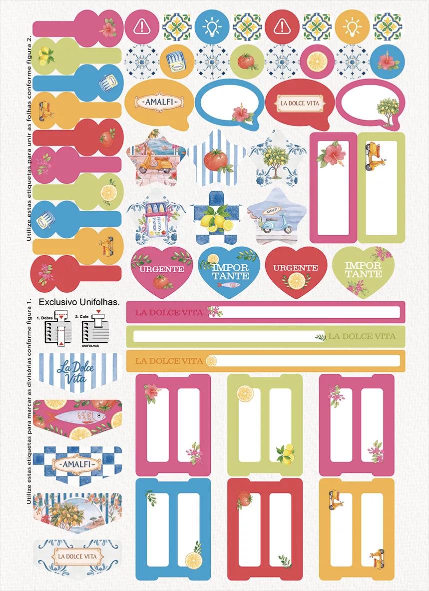 CADERNO ESPIRAL UNIV 200X275 15X1MM 240 FOLHAS - LA DOLCE VITA — miniatura 5