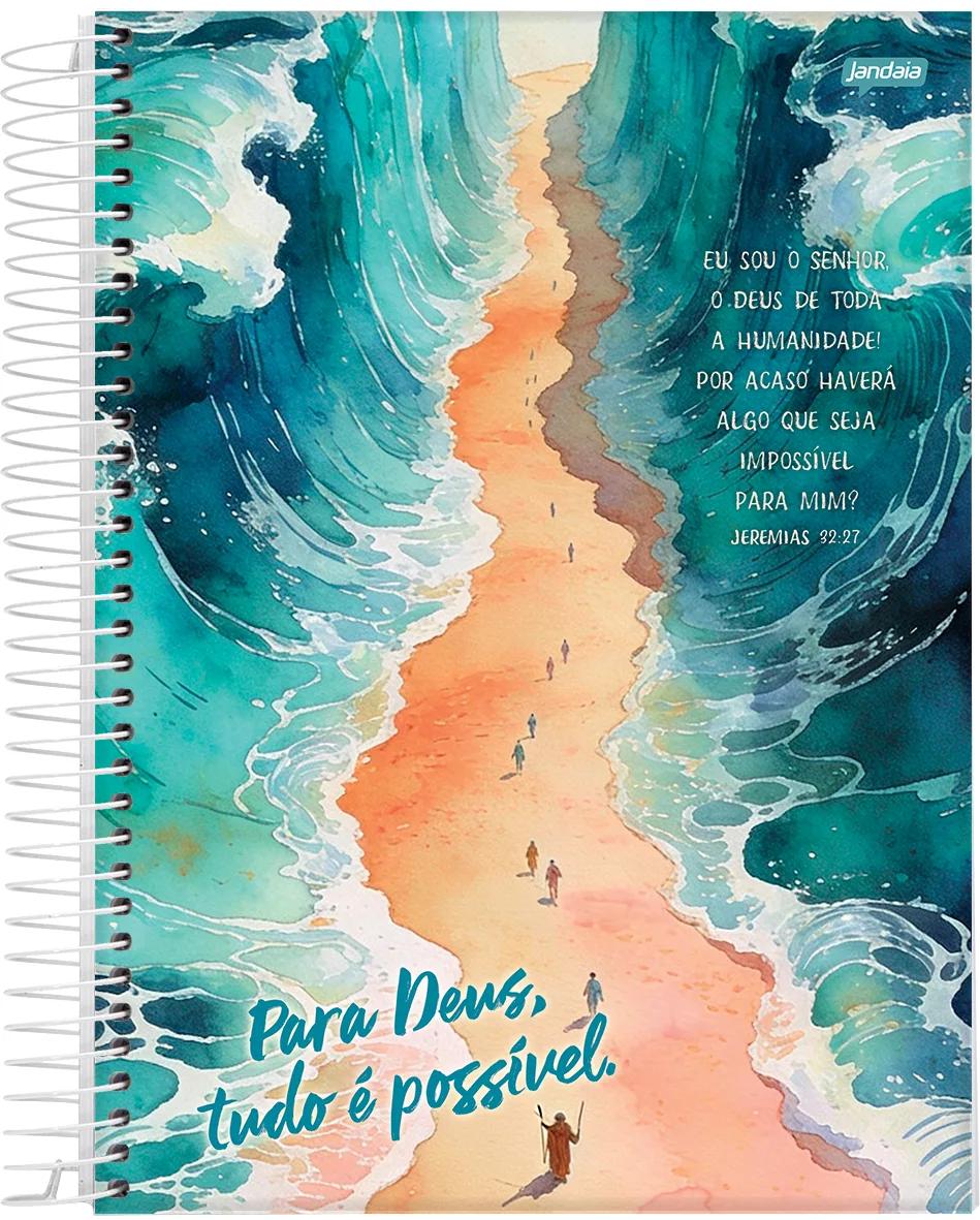 CADERNO ESPIRAL UNIVERSITÁRIO CAPA DURA 12 MATÉRIAS 192 FOLHAS - BELIEVE — miniatura 4