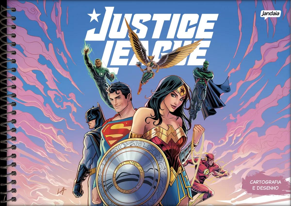 CADERNO ESPIRAL CAPA DURA 80 FOLHAS CARTOGRAFIA - LIGA DA JUSTIÇA — miniatura 2