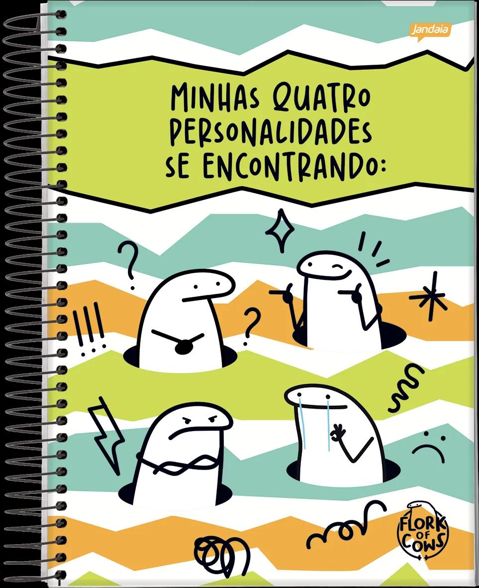CADERNO ESPIRAL UNIVERSITÁRIO CAPA DURA 20 MATÉRIAS 320 FOLHAS - FLORK — miniatura 3
