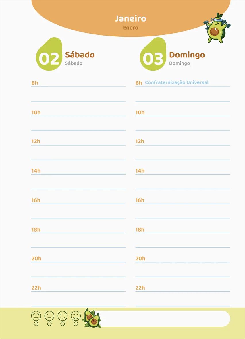 AGENDA DIÁRIA LOMBADA QUADRADA 117X162MM 112FLS - AVOCADO — miniatura 6