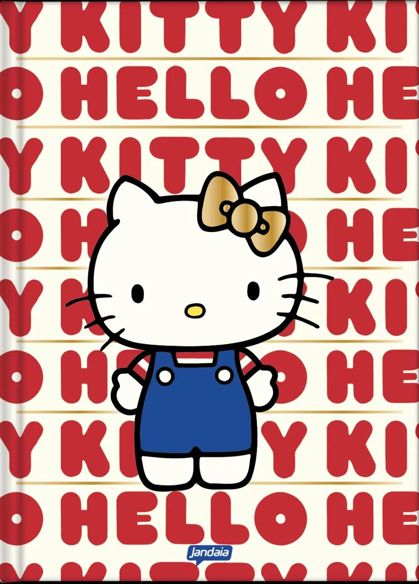 CADERNO LOMBADA QUADRADA CAPA DURA 80 FOLHAS - HELLO KITTY