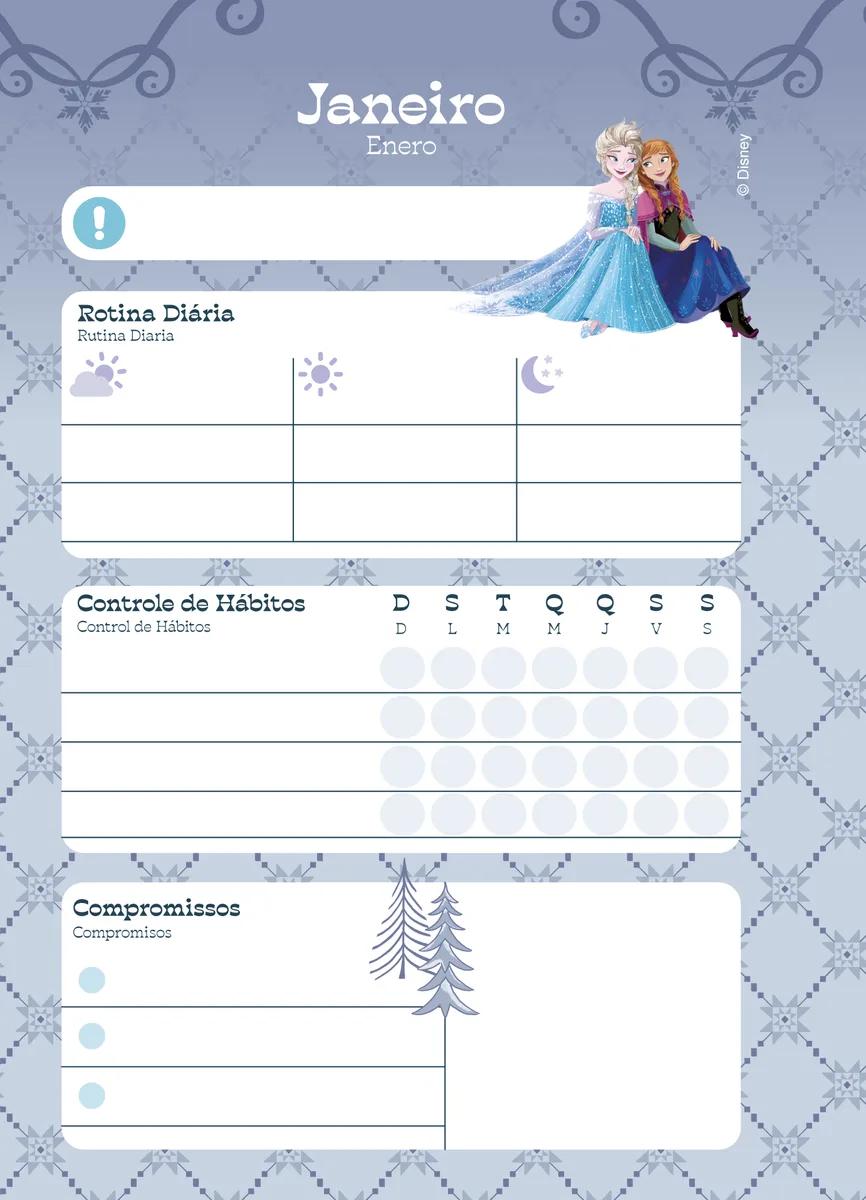 AGENDA DIARIA ESPIRAL 117X162MM - FROZEN — miniatura 8